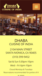 Mobile Screenshot of dhaba.biz